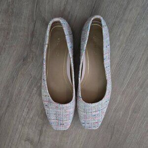 Vionic Luxana Peony Multi Woven Tweed Flats